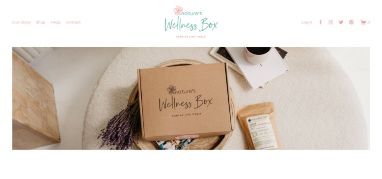 Nature’s Wellness Box Homepage