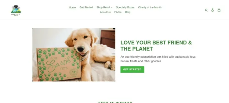 Pure Earth Pets Homepage