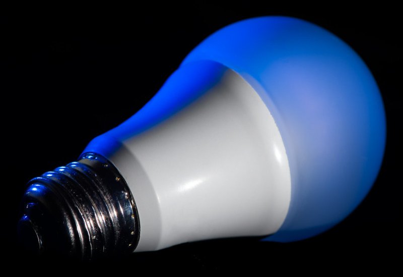 Closeup of LED bulb