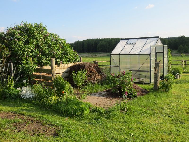 A garden greenhouse 