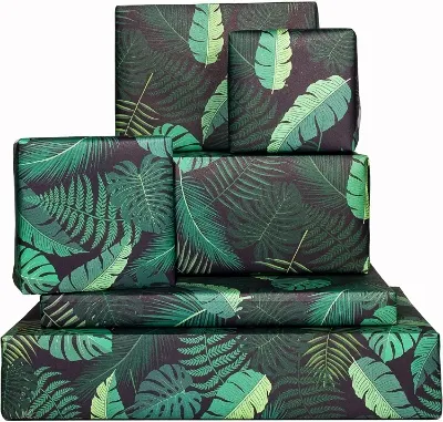 CENTRAL 23 Wrapping Paper with leaves print design