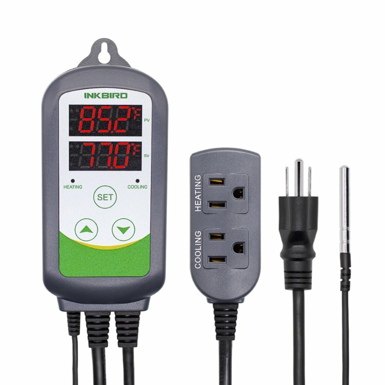 digital temperature controller with power cord