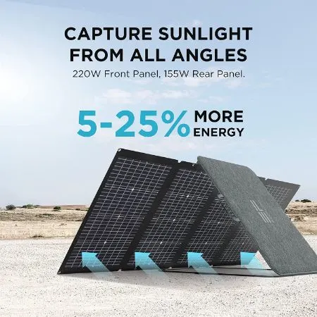 Solar Panel capturing sunlight from all angles