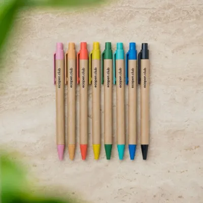 Colorful Eco Pen Club Clicker Pen Multipack