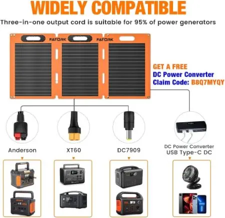 Solar Panel and different cord options