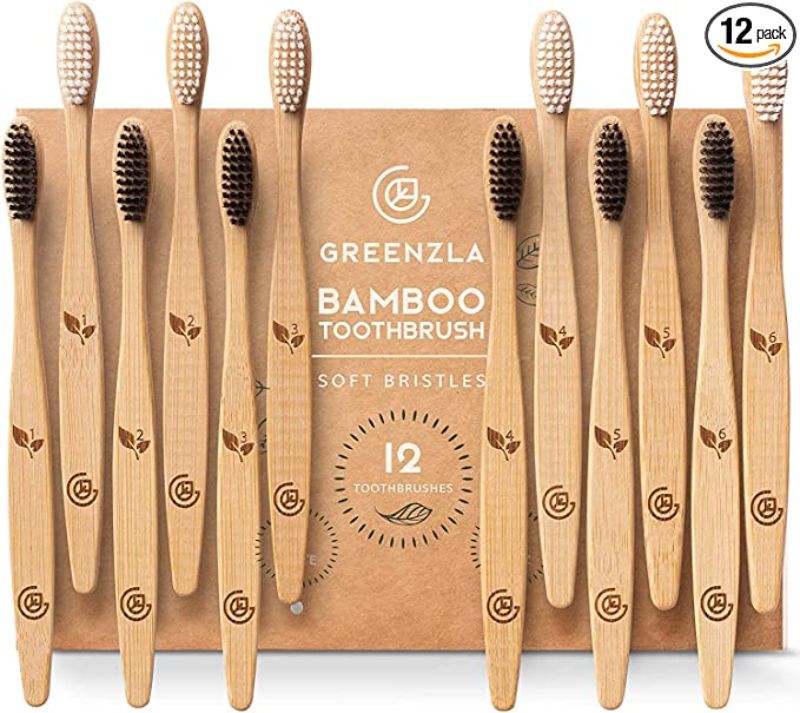 GREENZLA Bamboo Toothbrushes