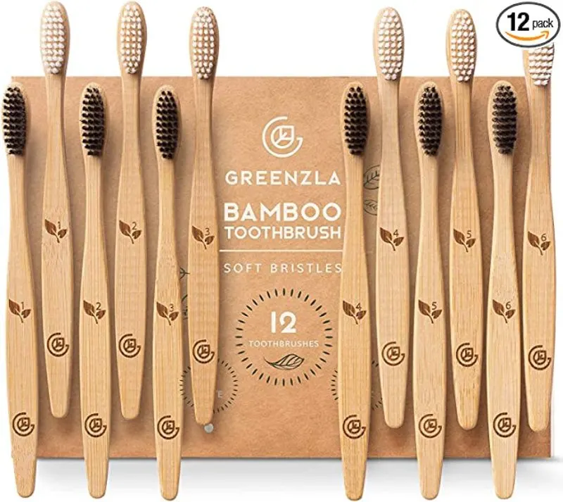 GREENZLA Bamboo Toothbrushes