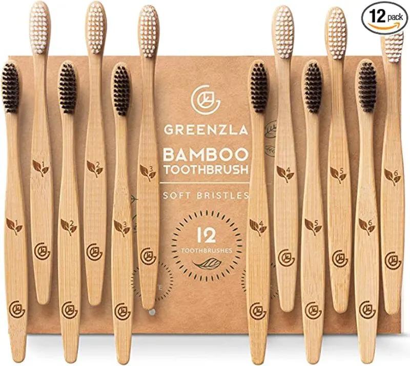 21 Best Eco-Friendly Travel Products 11 GREENZLA Bamboo Toothbrushes