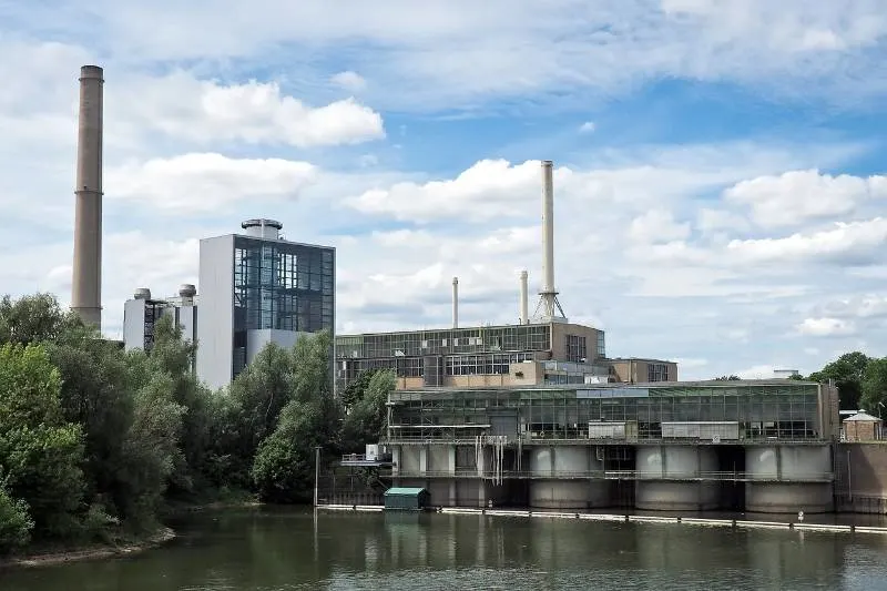 HydroPower Plant beside a body of water