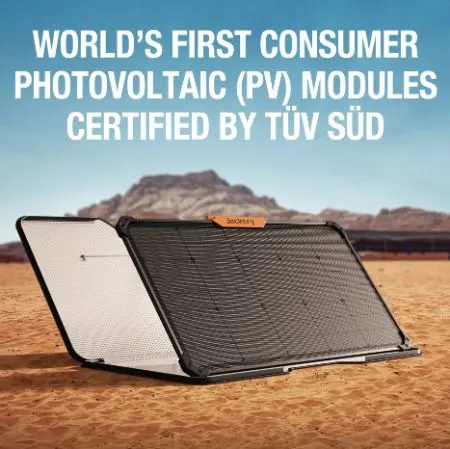 Solar Panel in a desert place