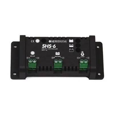 15 Best Solar Charge Controllers 12 MORNINGSTAR SHS-6 amp with LVD