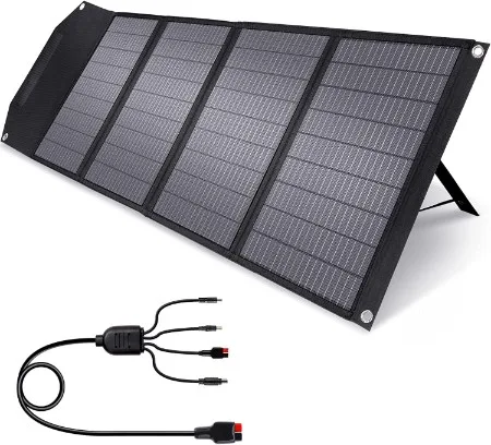 ROCKPALS Upgraded Foldable Solar Panel with connector
