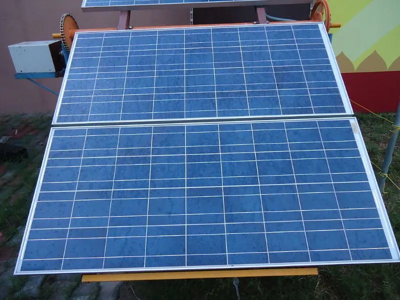 Dual Solar Panel Laying Flat