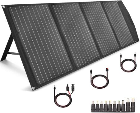 TISHI HERY Portable Solar Panel with three cords