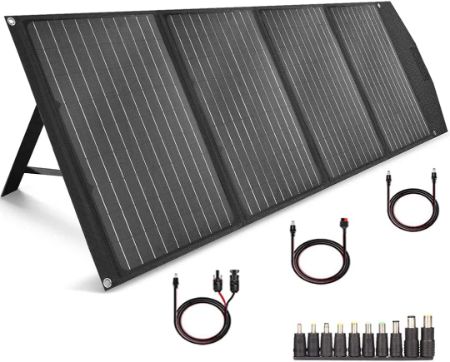 TISHI HERY Portable Solar Panel with three cords