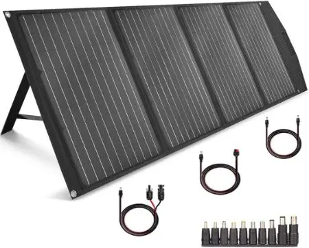 17 Best Home Solar Panels to Buy Today 6 TISHI HERY Portable Solar Panel with three cords