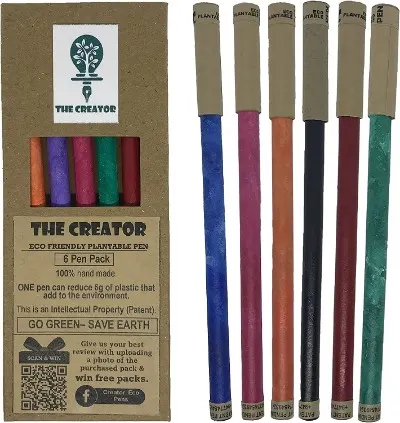 24 Best Eco-Friendly Pens to Buy Today 16 Creator Plantable Pens with box