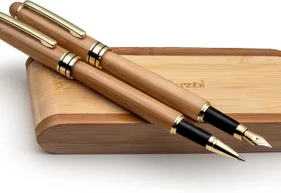 24 Best Eco-Friendly Pens to Buy Today 3 Bamboo Wood Fountain Pen