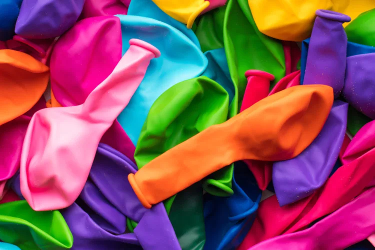 Deflated Balloons Deflated Colorful Balloons