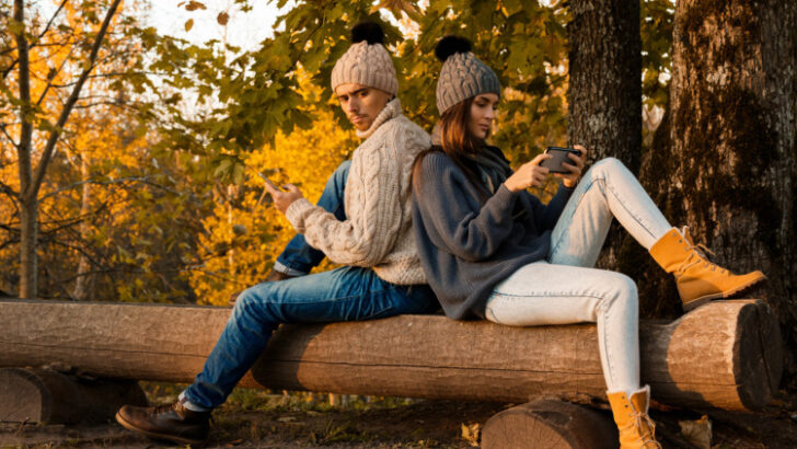 Couple wearing boots outdoor