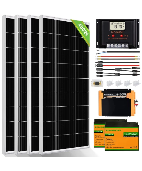 Best Solar Panel Inverters: Top Picks for Efficient Energy Conversion 1 ECO-WORTHY 1.6KWH Solar Panel Kit