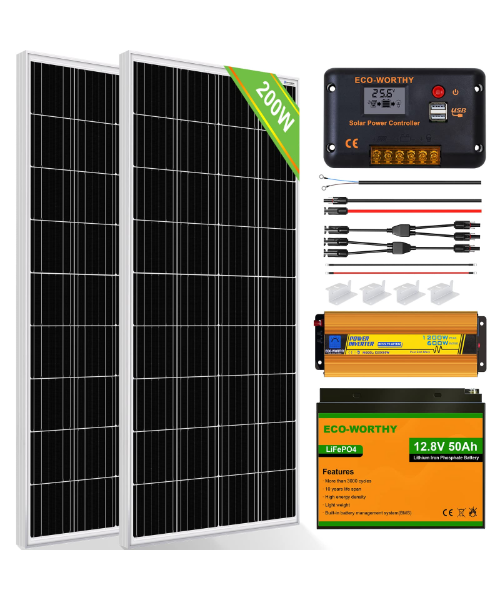 ECO-WORTHY 200W Solar Panel Starter Kit