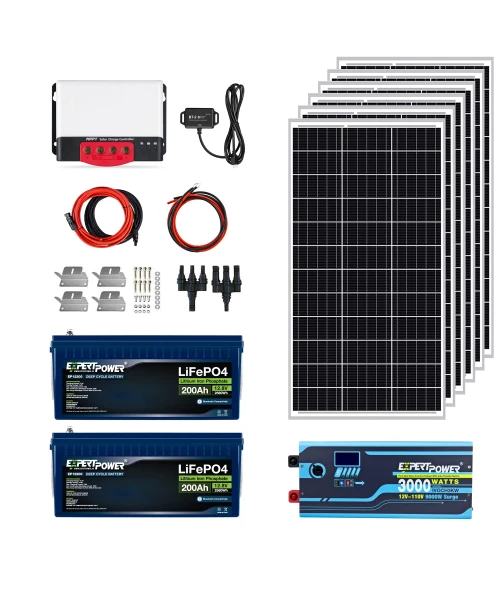 ExpertPower 5KWH 12V Solar Power Kit ExpertPower 5KWH 12V Solar Power Kit