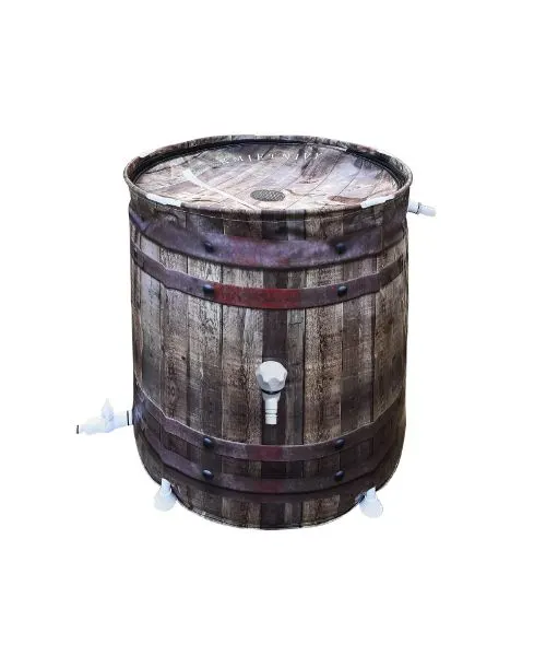 KMJETNIVY Rain Barrel - Upgrade Wood Print