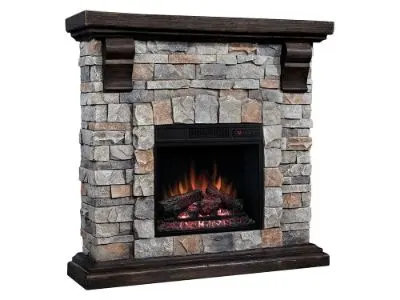 Classic Flame Pioneer Stone Electric Fireplace Mantel Classic Flame Pioneer Stone Electric Fireplace Mantel