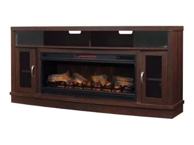 ClassicFlame Deerfield Freestanding Cabinet ClassicFlame Deerfield Freestanding Cabinet & 42" Linear Firebox - Antique Brown Cherry