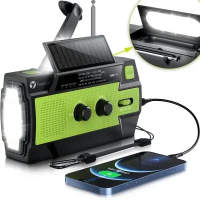 Puiuisoul 4000mAh Emergency Weather Radio