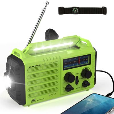 ROCAM Emergency Radio Hand Crank Solar