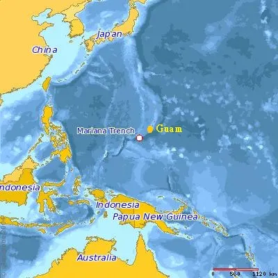 Mariana Trench Location Map