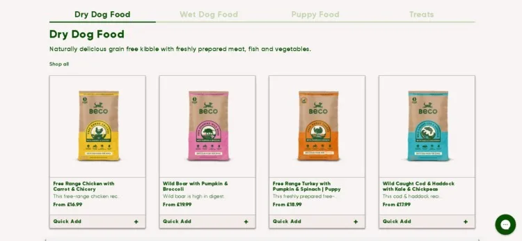 12 Most Ethical, Sustainable Dog Food & Products 6 Dog Foods in different flavors by Beco