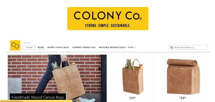 Colony Co Amazon Page