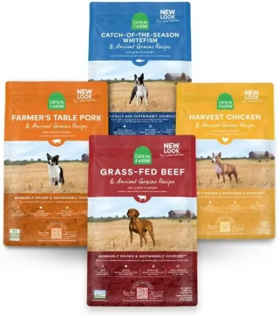 12 Most Ethical, Sustainable Dog Food & Products 3 Open Farm Ancient Grain Dry Dog Food Bundle