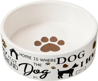 SPOT by Ethical Products - Heavy Ceramic High Gloss Dog Bowl Cat Bowl Durable Dog Food