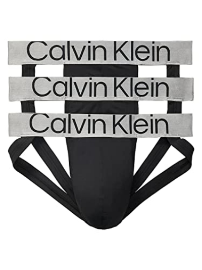 Calvin Klein Men's Sustainable Steel 3-Pack Jock Strap