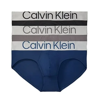 5 Best Sustainable Underwear: Eco-Friendly Options 4 3 packs of Calvin Klein Reconsidered Steel Micro Hip Briefs