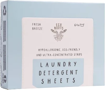 10 Best Eco-Friendly Laundry Detergents 5 EcoRoots Eco-Strips Washer Sheet Box