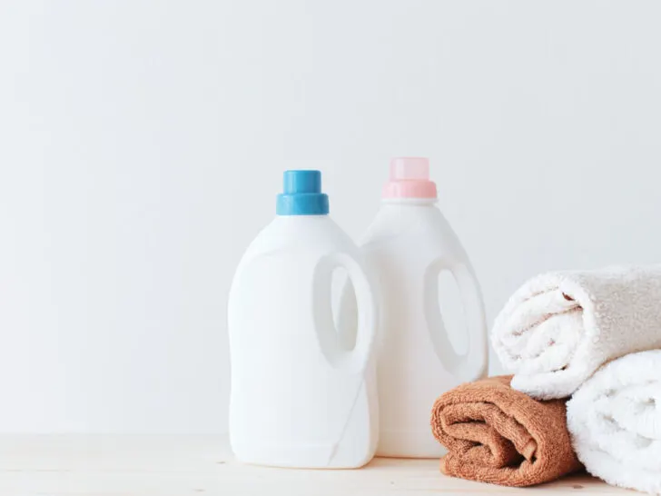 Two bottles of Liquid Laundry Detergent