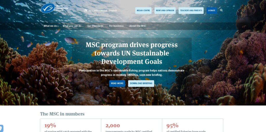 Marine Stewardship Council Website
