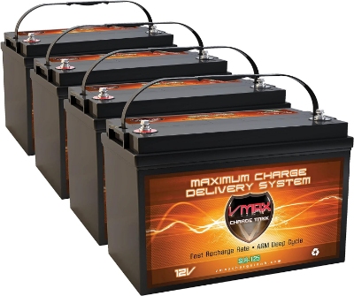 Solar Lead-Acid Batteries: Types, Sizing, Maintenance, and Safety 8 VMAX SLR125 12-volt 125Ah AGM deep-cycle battery