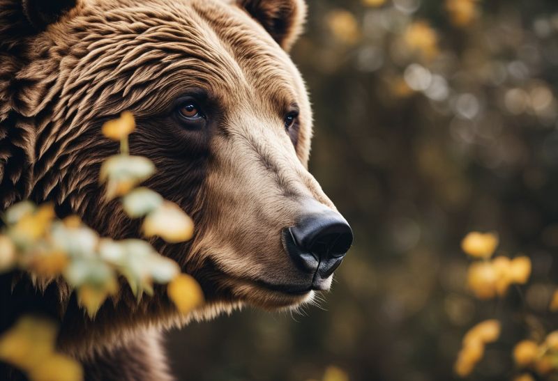 Brown bear in the wild