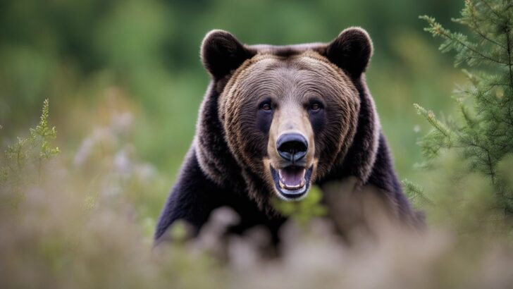 Brown bear upfront