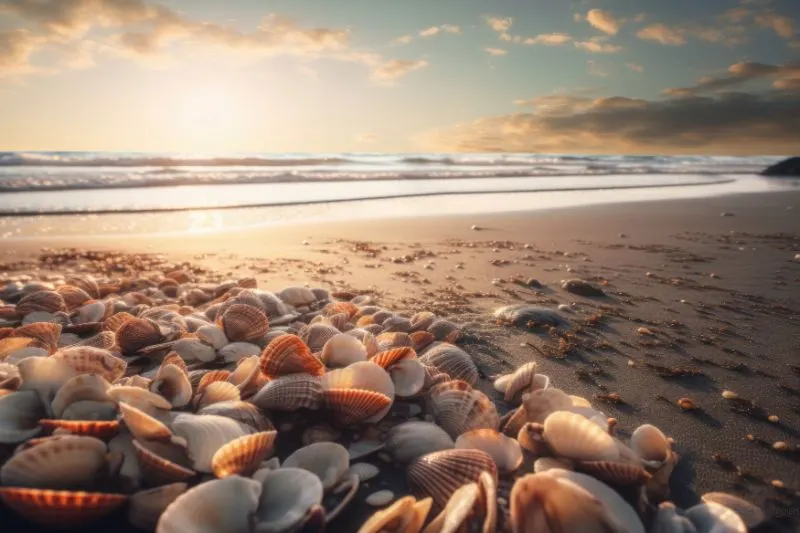 Clams at the shore