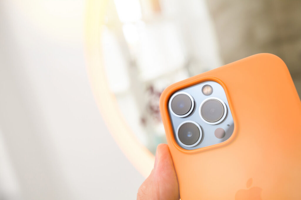 Orange silicone protection case 