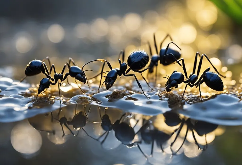 Queen ants closeup shot