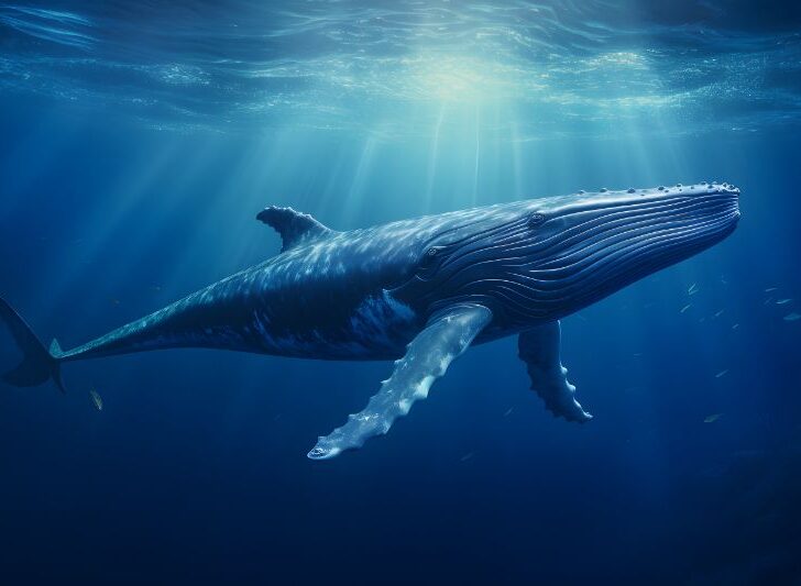 A Blue Whale portrai