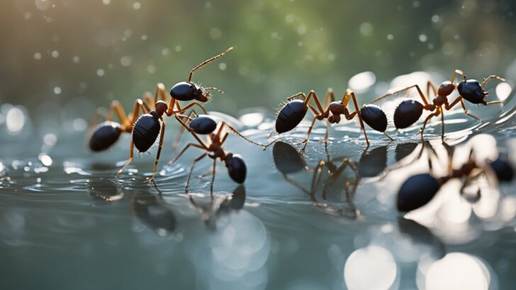 Ants in the rain